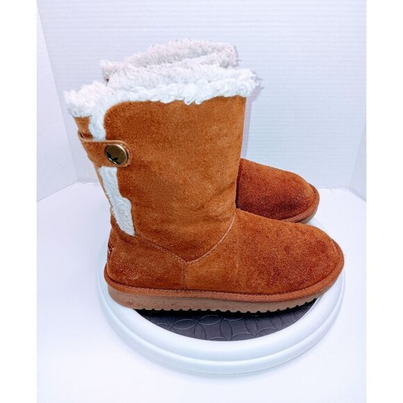 Koolaburra By UGG Womens Shearling-Lined Suede Winter Boots Size 7 - Picture 3 of 7